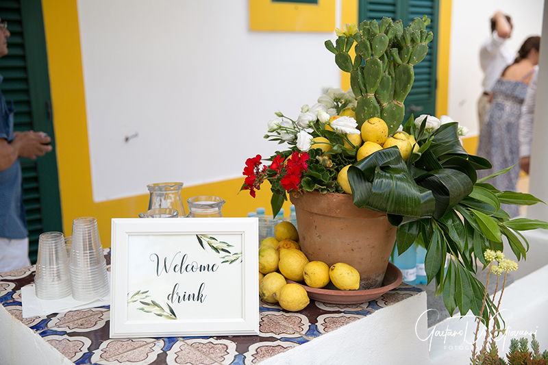 matrimonio a Stromboli: cerimonia in villa