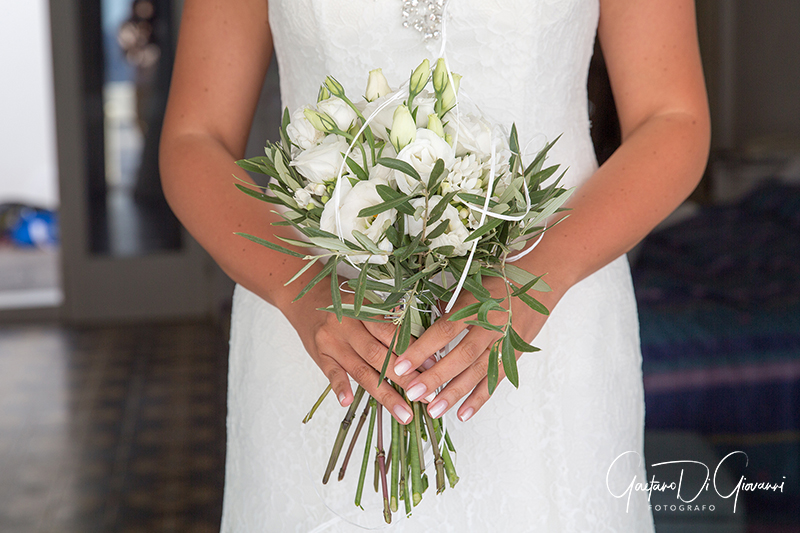 matrimonio a Stromboli: bouquet