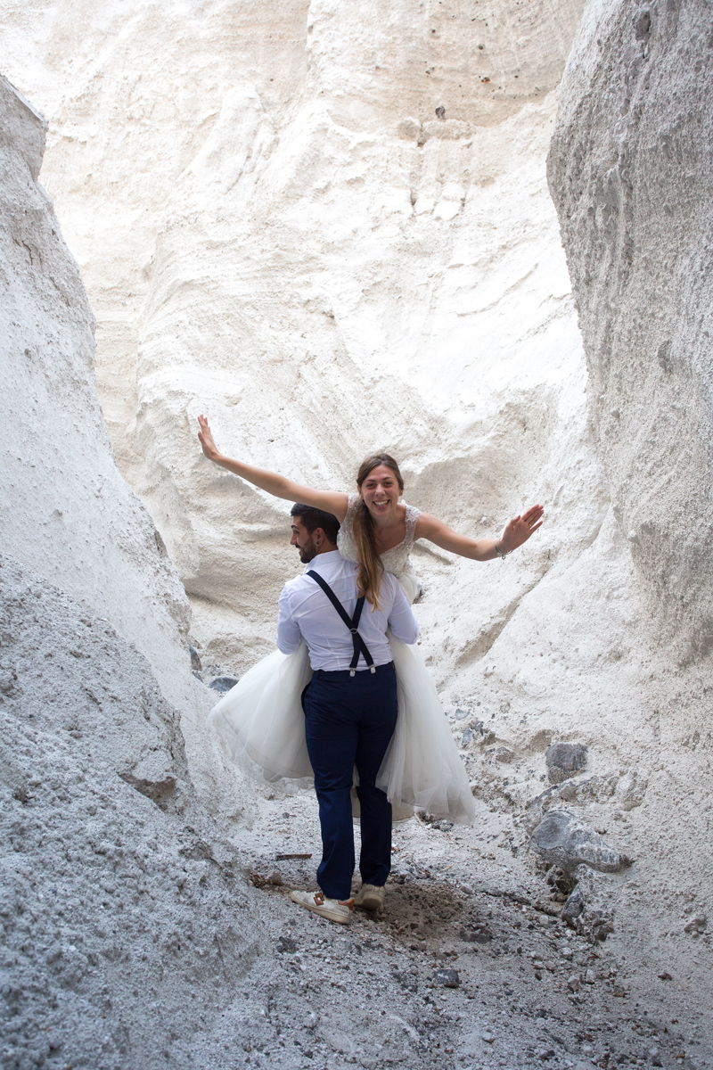 sposi dopo matrimonio cave di pomice lipari