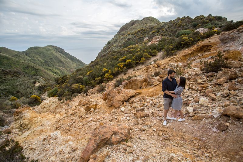 coppia a lipari cave di caolino