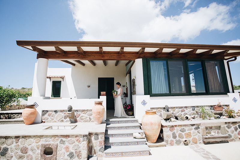 Matrimonio a Lipari: sposa casa eoliana