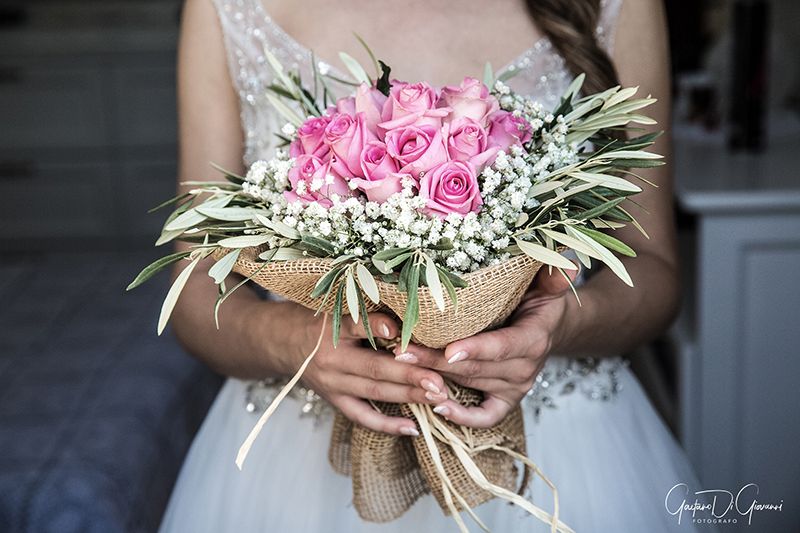 Matrimonio a Lipari: bouquet sposa