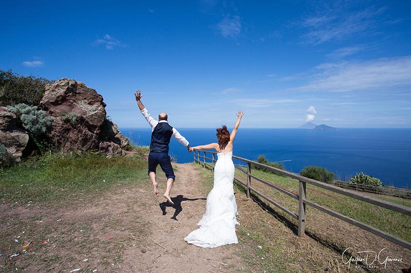 Fotografo matrimonio a lipari, esempi, gli sposi