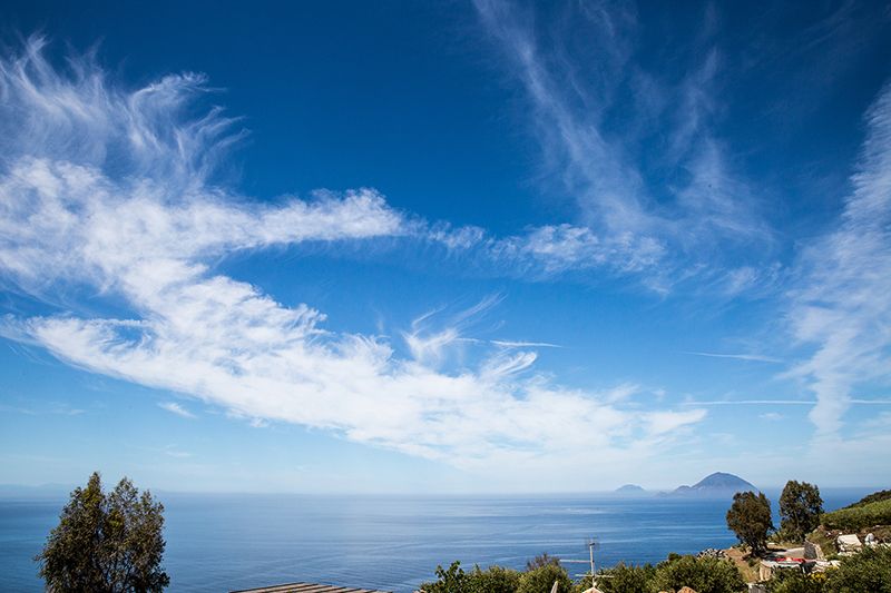 matrimonio a Salina: cielo e panorama