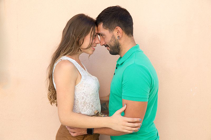 sposi durante servizio fotografico prematrimoniale